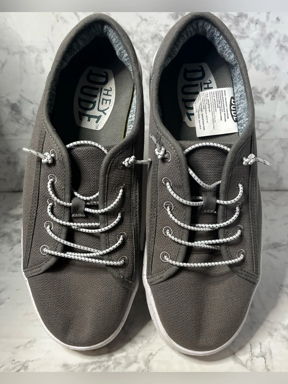 Hey Dude Cody M Sport Mesh Mens 8 Charcoal Casual Comfort Shoes